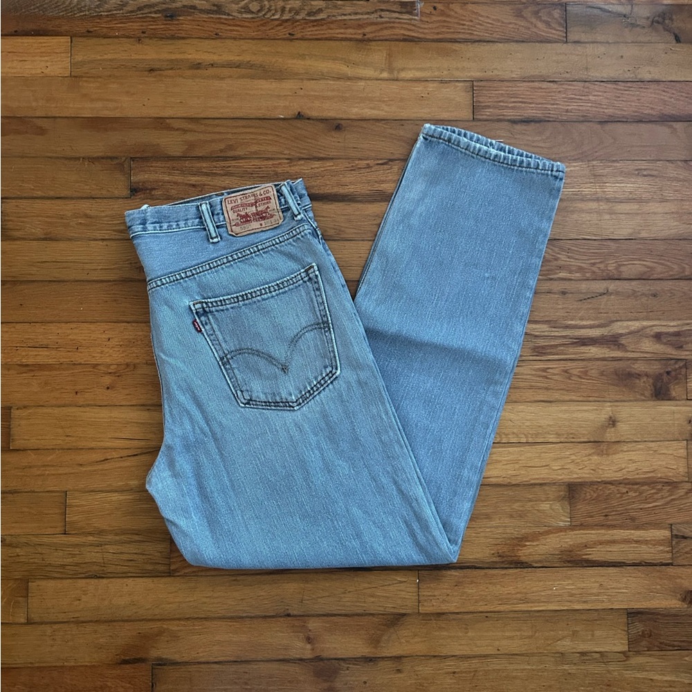 Levi's Blue Relaxed Fit Straight Jeans Classic Denim #4
